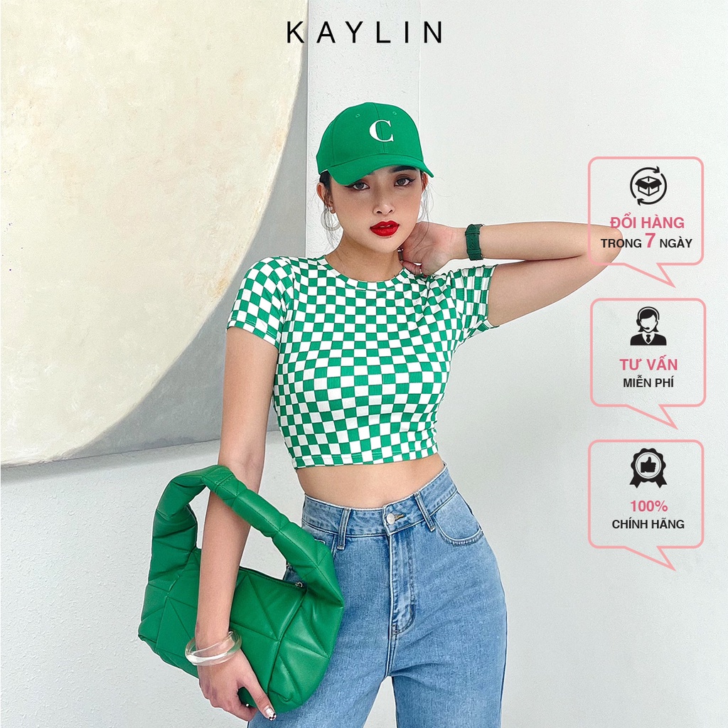 [Mã BMLT30 giảm đến 30K đơn 299K] Áo caro tay ngắn N1714 - KAYLIN