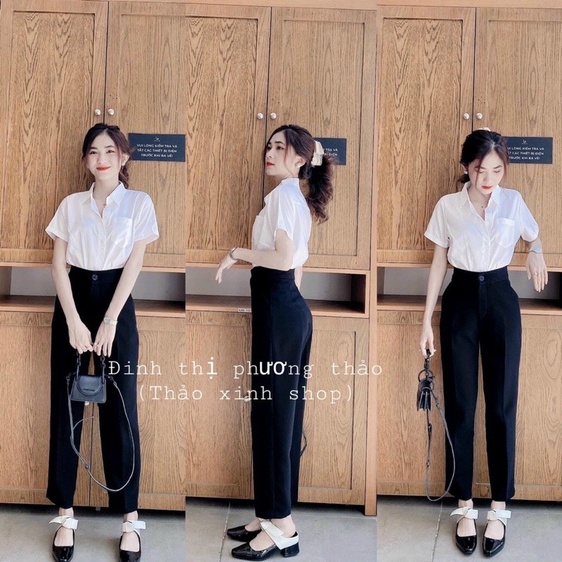 Quần baggy vải dáng siêu đẹp. Size S M L