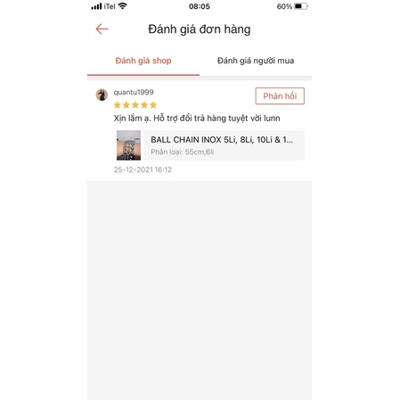 DÂY CHUYỀN Bi BALL CHAIN INOX  5Li, 6Li, 8Li, 10Li, 12Li