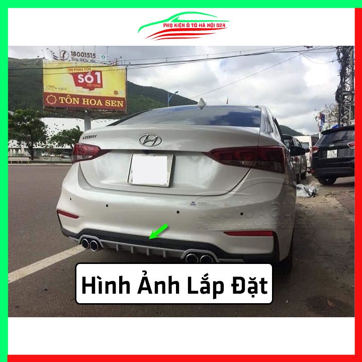 Lippo, líp chia pô ô tô Accent 2018-2020 mẫu pô kép chuẩn form xe thể thao