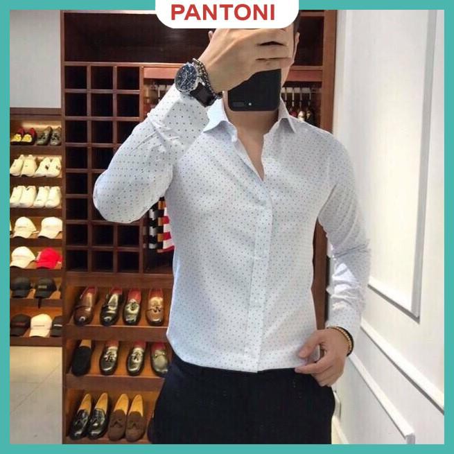 Áo sơ mi nam Họa tiết chấm bi dài tay dáng ôm body , chuẩn thiết kế Hàn Quốc(SMK) | BigBuy360 - bigbuy360.vn