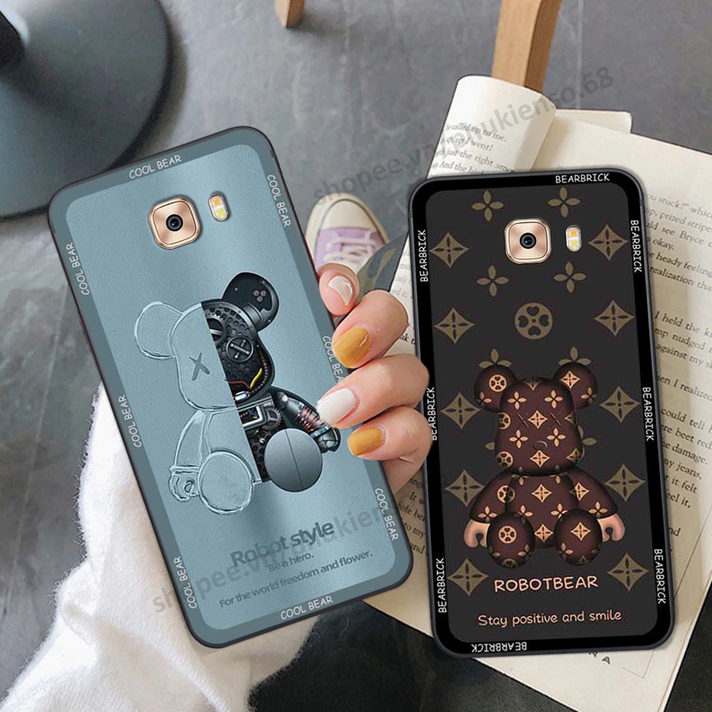 Ốp lưng điện thoại Samsung C9 Pro in hình gấu bear, kaws, doremon thời trang, ốp lưng cao cấp chất lượng