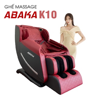 Máy mát xa toàn thân Abaka K10 - Ghế massage có con lăn massage 3D di chuyển chạy dọc theo sống lưng từ cổ tới vùng mông