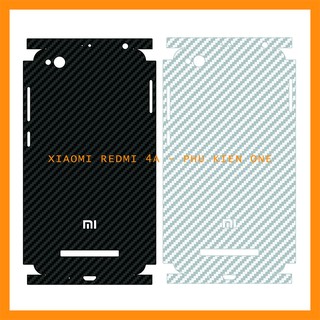 Decal dán lưng Xiaomi Redmi 4A/ Redmi 5 Plus/ Redmi note 3 Pro full viền vân carbon 3D