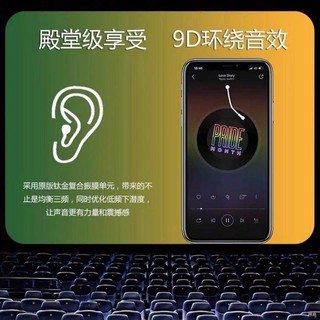 ❁Huaqiangbei Luoda 1562A Tai nghe Bluetooth thế hệ thứ ba, ANC không dây, giảm tiếng ồn thực, lưới đen trong suốt, Appl