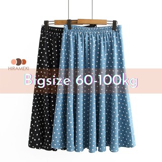 [BIGSIZE] CHÂN VÁY CHỮ A CHẤM BI 60-100KG - CV51