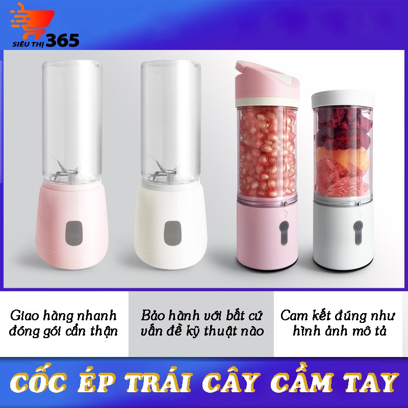 Máy Xay Sinh Tố Cầm Tay Đa Năng Kanchhi Sạc Tích Điện Cao Cấp Công Suất Lớn Bình Chứa 450ml, An Toàn Công Nghệ Nhật Bản