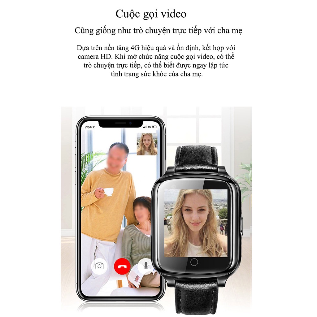 Đồng Hồ Thông Minh Chính Hãng GoCare, Theo Dõi Sức Khỏe, Định Vị Trẻ Em Có GPS Sim 4G GC01