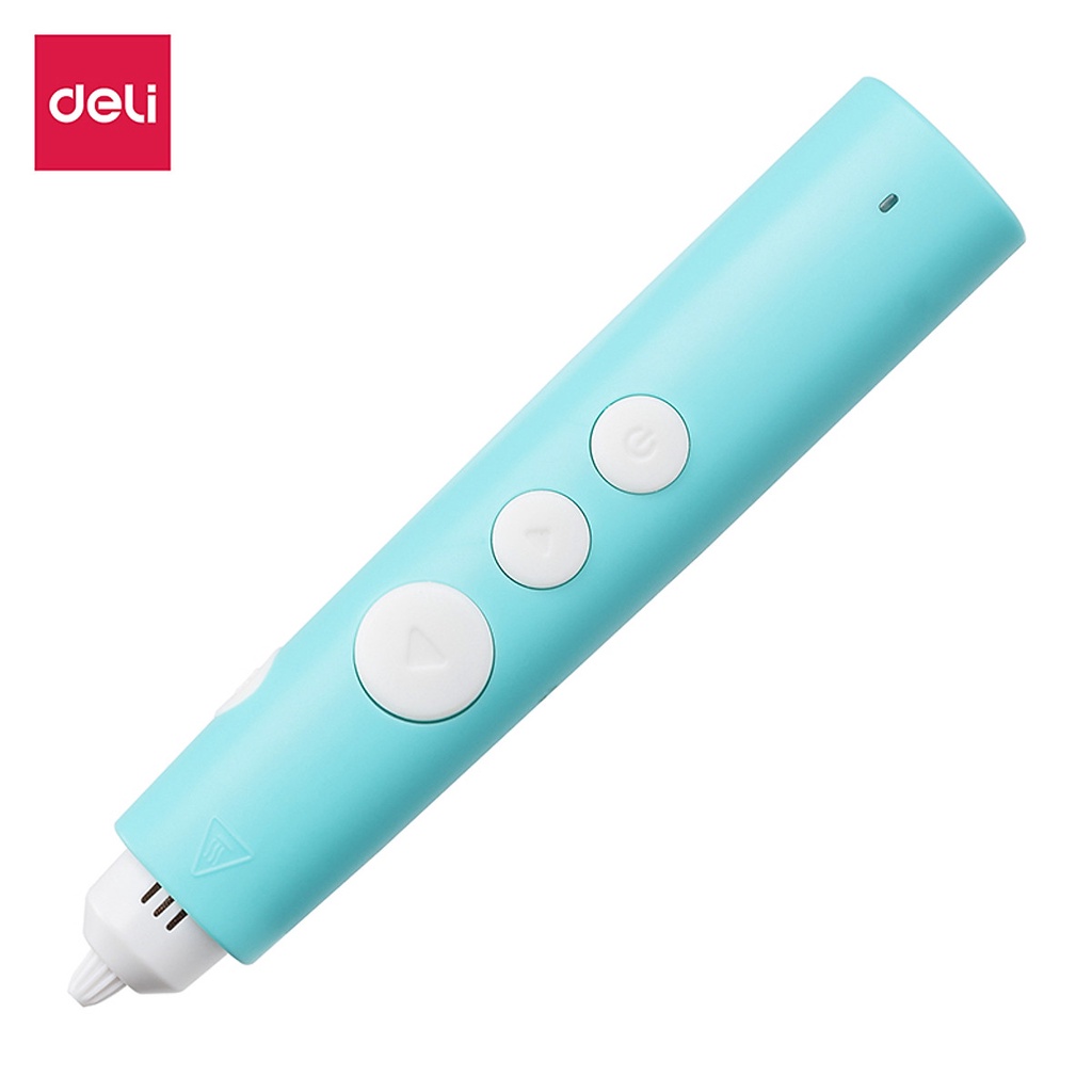 Bút vẽ 3D Deli - quà tặng cho bé sáng tạo  - màu hồng/ xanh - 74850/ 74862  (Tặng Sách Màu Hướng Dẫn Vẽ Các Mẫu Cơ Bản)