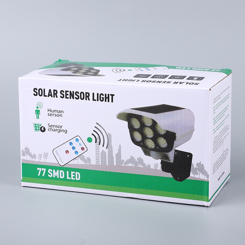 Đèn camera năng lượng mặt trời dọa trộm siêu sáng 100w