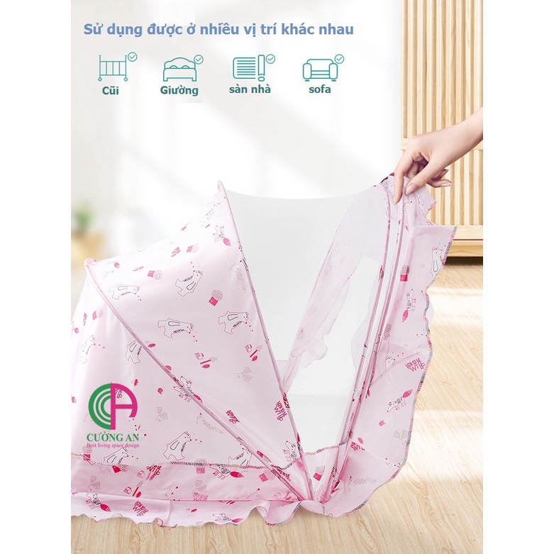 Màn chụp em bé Cường An gấp gọn có vải cản sáng bảo vệ giấc ngủ ngon cho bé