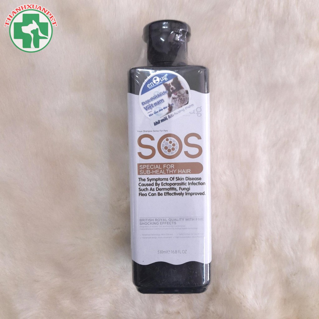 Dầu tắm chó mèo SOS 530ml