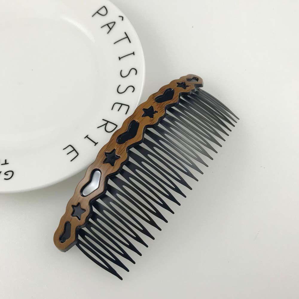 OCEANMAP Lược Cài Tóc Handmade Thiết Kế Răng Thưa Tiện Dụng Cho Nữ