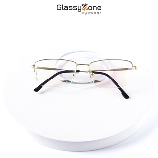 Gọng kính cận, Mắt kính giả cận kim loại Form Vuông Unisex Nam Nữ Taye - GlassyZone