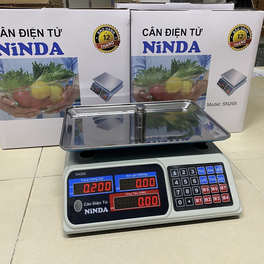 Cân điện tử tính tiền Nhật Bản 30kg độ chính xác cao, bền đẹp - Chính Hãng Ninda