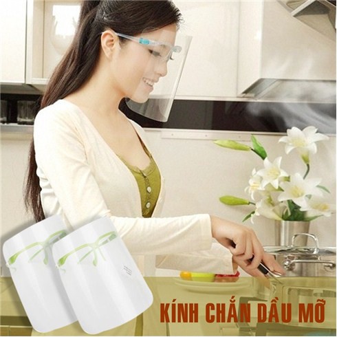 ( 222 ) Kính Chống Giọt Bắn Phòng Dịch Bảo Hộ Full Face Trong Suốt - Mặt Nạ Chống Giọt Dầu Văng Bắn Chống Bụi gió