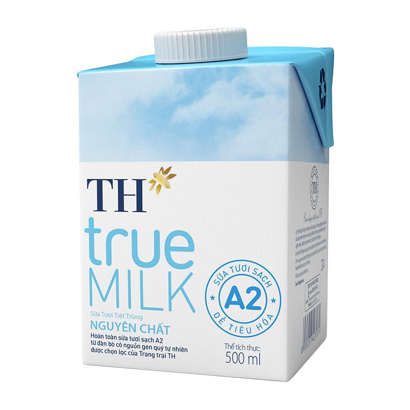 Thùng 12 Hộp Sữa Tươi Tiệt Trùng TH True Milk A2 - Organic