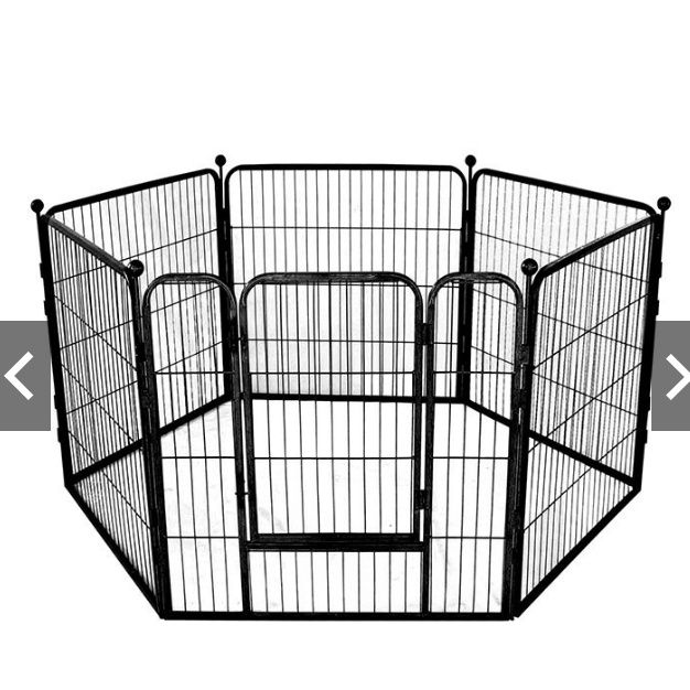 Quây sắt xịn 6 tấm quây chó hạng nặng nan ống (2 size)