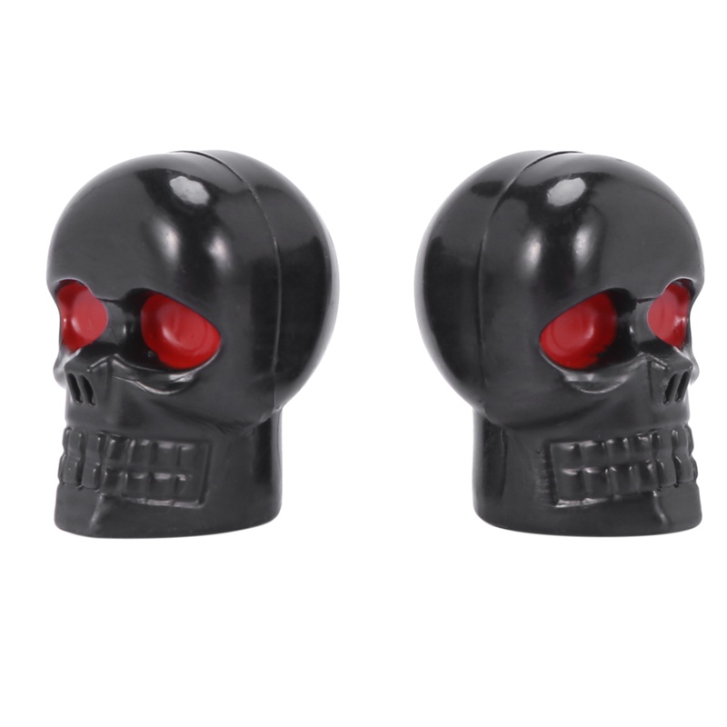 1 Cặp Ốc Vít Gắn Biển Số Xe Máy Màu Đen Hình Đầu Lâu