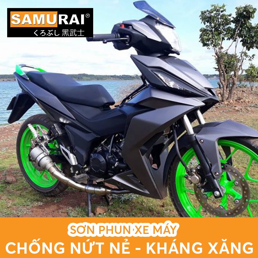 Chai sơn màu xám tối K414 sơn xịt Samurai Japan chính hãng