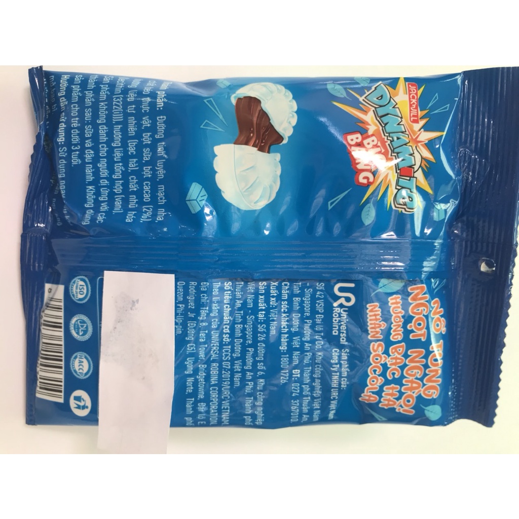 Kẹo The Nhân Mini Dynamite BigBang Hương Bạc Hà Nhân Sôcôla (Gói 45g)
