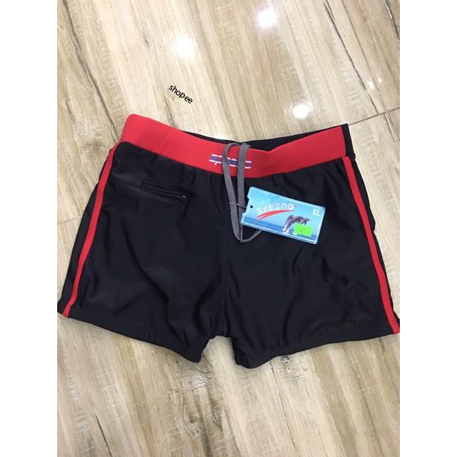 [Giá sỉ] Quần Bơi Nam Speedo Đen Phối Xanh Đỏ Có Túi Nhỏ Đựng Chìa Khóa - Nhiều Màu | BigBuy360 - bigbuy360.vn