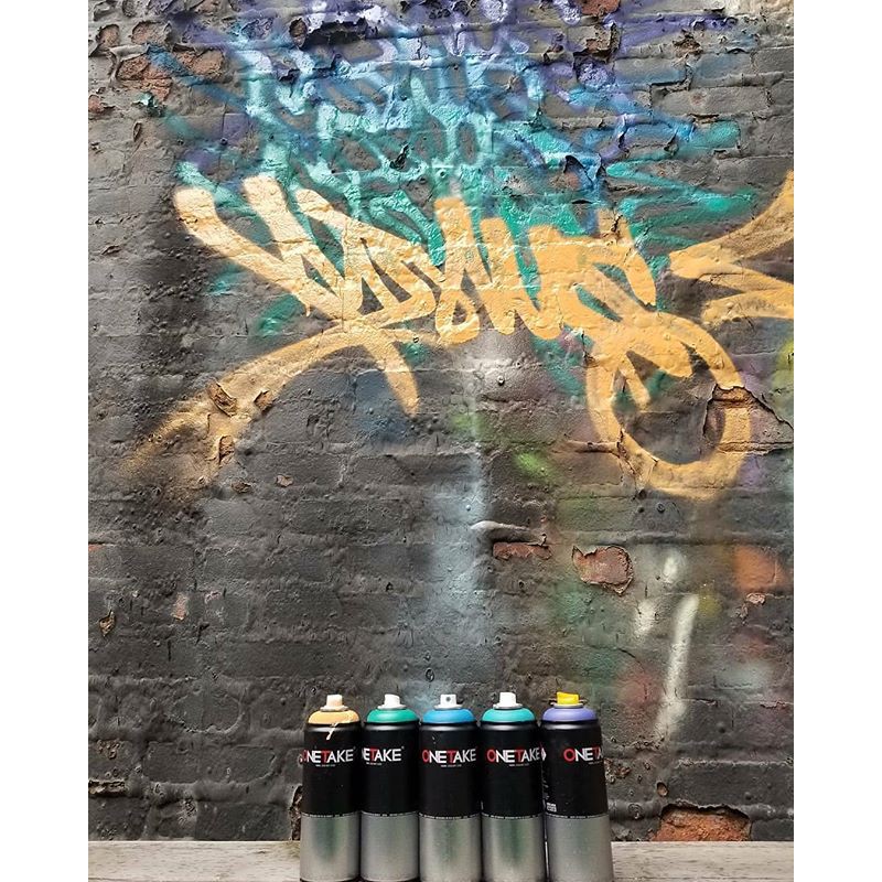 Sơn xịt tường ONETAKE gam màu nâu BROWN 150 chuyên dụng vẽ tranh tường và Graffiti