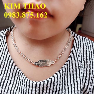 Dây chuyền khắc tên cho bé