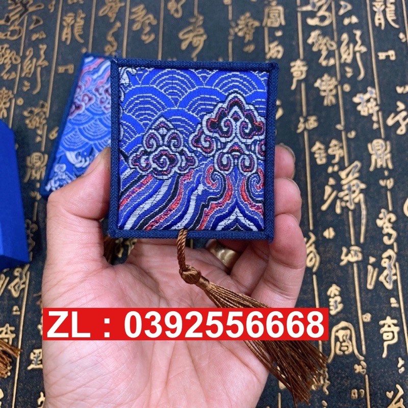 Hộp gấm xanh biển 6x6,5cm ❤️siêu hot❤️