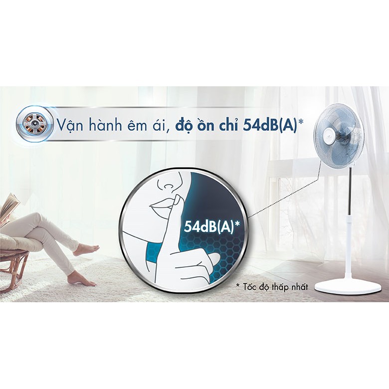 Quạt đứng Asia D16027- TV0 Trắng