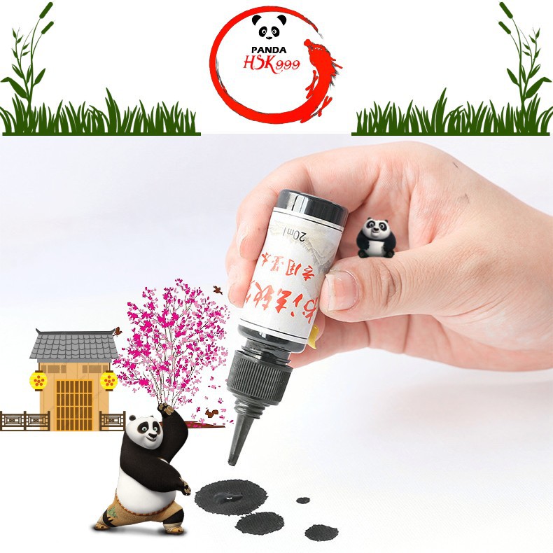 Lọ Mực 20ml Sử Dụng Cho Các Loại Bút Máy Luyện Viết Chữ Hán Luyện Viết Tiếng Trung Nhật Hàn