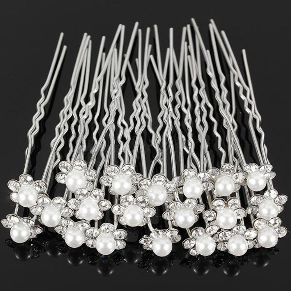 Bộ 20 cây trâm đính ngọc trai giả sang trọng trang trí tóc cho nữ