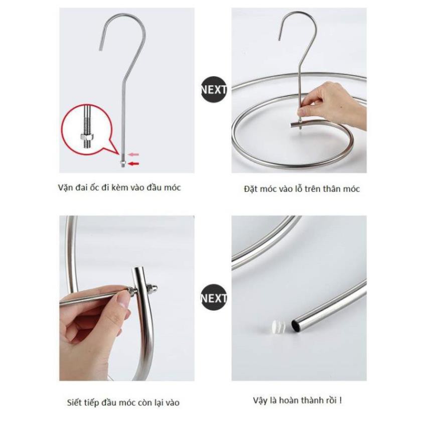 ⚡Tiện Ích⚡Móc Phơi Chăn Hình Tròn Bằng Inox 304 Không Rỉ Cực Tiện Lợi Cho Gia Đình❤️