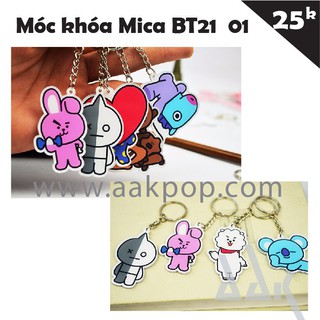 [BTS] Móc khóa Mica BT21 01