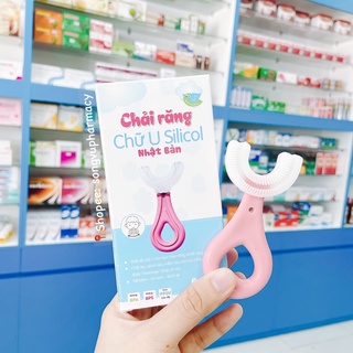 Bàn chải đánh răng chữ U silicon mềm mại cho bé từ 1,5 tuổi đến 10 tuổi