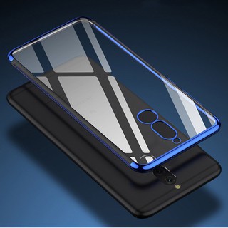 Ốp lưng nhựa trong viền mạ bạch kim cho Huawei Nova 2i