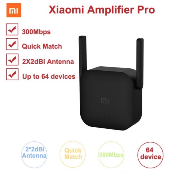 Kích Sóng Wifi Xiaomi Repeater Pro 2 Râu | BigBuy360 - bigbuy360.vn