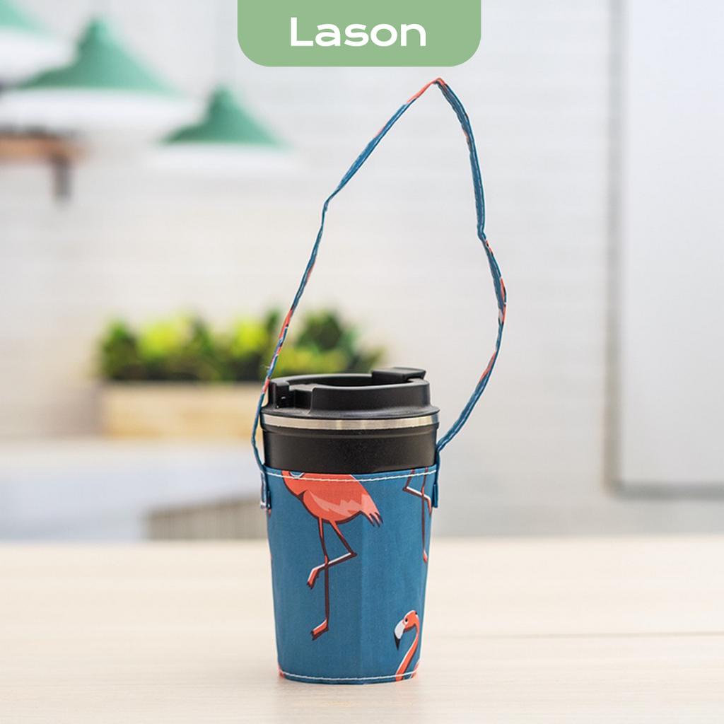 Túi xách cốc nước, quai treo cốc trà sữa, chất liệu vải Animal TBC00221