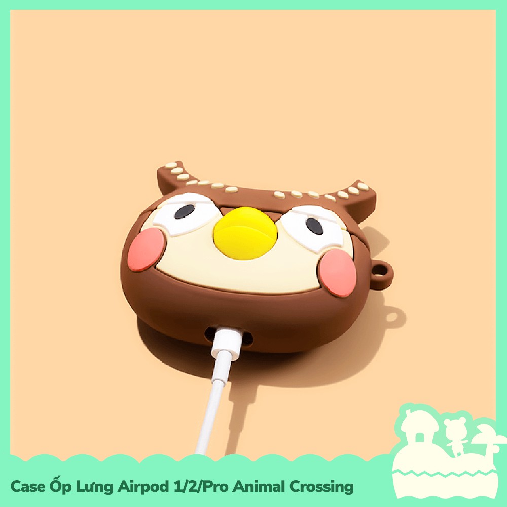 [Sẵn VN - NowShip] Case Ốp Lưng Air_Pod 1 / 2 / Pro Gel Silica Kiểu Dáng Village Game Animal Crossing Horizons