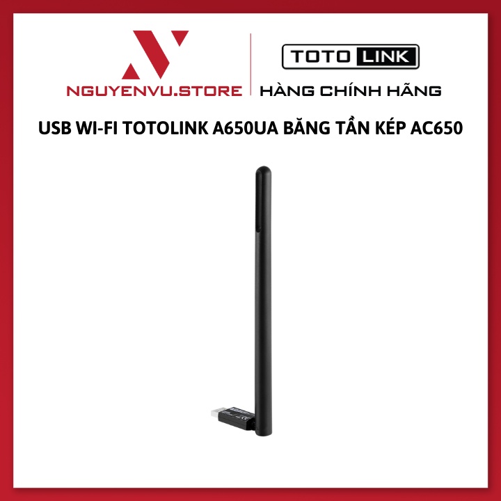 USB Wi-Fi Totolink A650UA băng tần kép AC650 - Hàng Chính Hãng