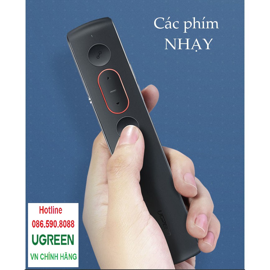 Bút trình chiếu PowerPoint Laser Ugreen 60327 điều khiển từ xa 100m  - Hàng Chính hãng
