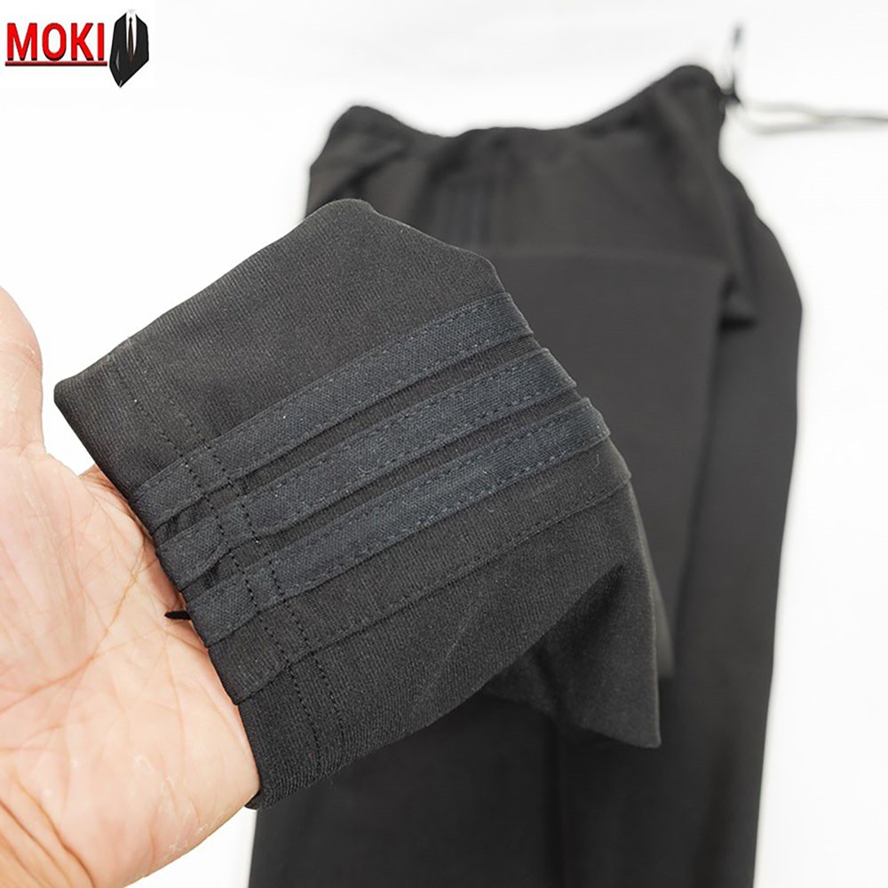 Quần thể thao 3 sọc nam MOKI chất nỉ dày dặn co giãn tốt, ống bo thời trang | BigBuy360 - bigbuy360.vn