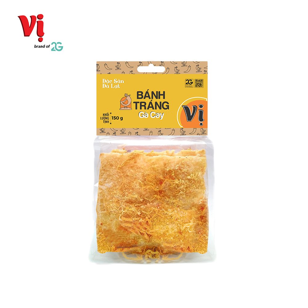 (Combo) 2 Bánh Tráng Gà Cay Vị - Túi 150g