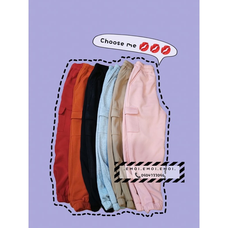 [Ulzzang Fashion] Quần nỉ túi hộp phong cách hàn quốc [100% ảnh thật] | BigBuy360 - bigbuy360.vn