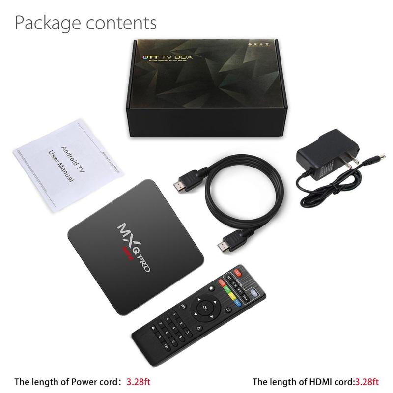 Tv Thông Minh Mxq Pro 4k 2.4g / 5ghz Wifi Android 9.0 1g + 8g Wifi Android 9.0 Quad Core Smart Tv