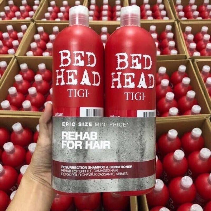 Dầu Gội TIGI Đỏ, Dầu Gội TIGI BED HEAD Phục Hồi Cấp Độ 3 (gội + Xả)