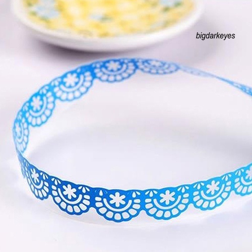 Set 5 Cuộn Băng Dính Họa Tiết Ren Rỗng Dùng Để Trang Trí Đồ Thủ Công
