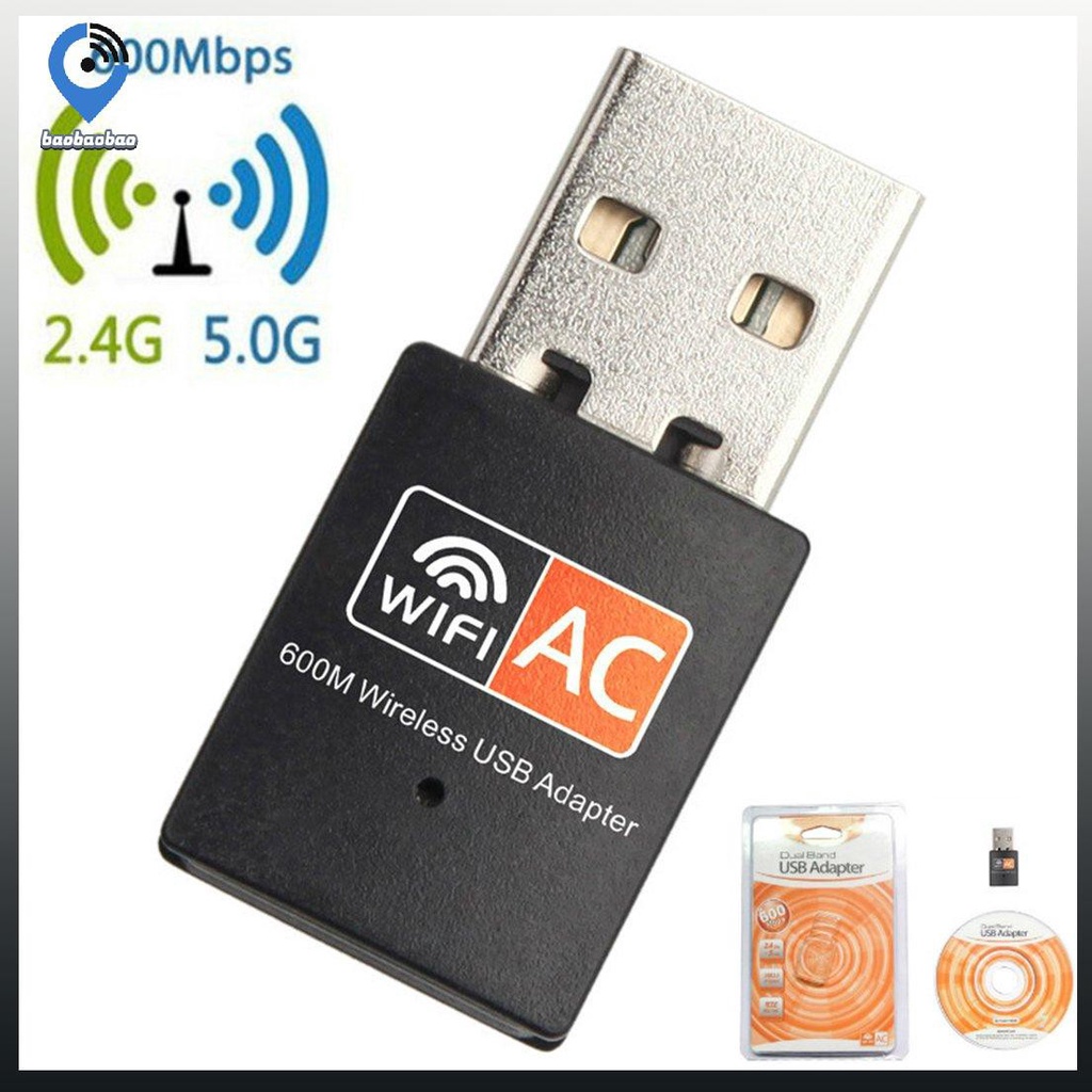 Usb Wifi 6.6) Ac 600mbps Usb 2.0 Mini Cho Laptop Và Máy Tính