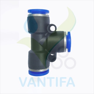 Tê chia nối nhanh ống 8mm phun sương, ống hơi khí nén
