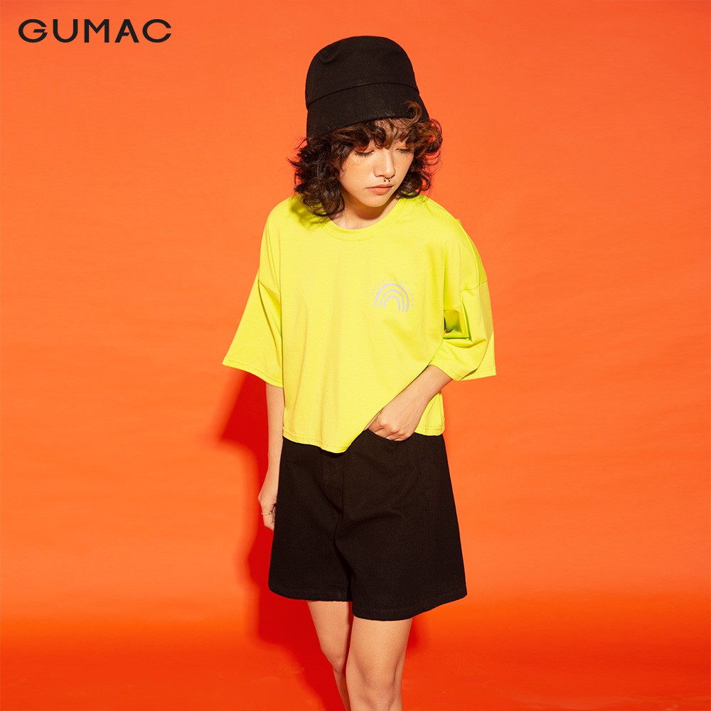 Quần jean nữ ống lửng chiết ly túi GUMAC năng động, trẻ trung QJA1294 | BigBuy360 - bigbuy360.vn